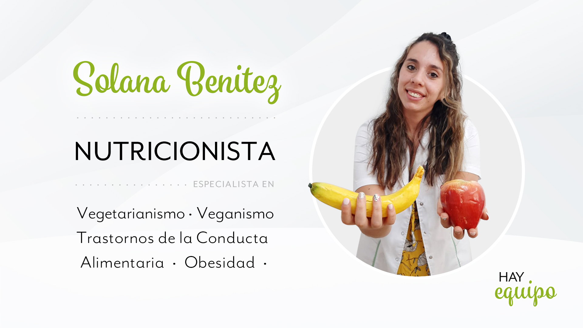 Nutricionista Solana Benitez online y presencial